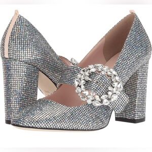 NEW EU 39.5 Celine Scintillate Chunky Heel Mary Jane SJP by Sarah Jessica Parker